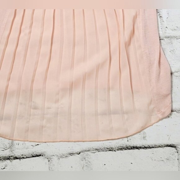 Pletone Pink Soft Tee Pleated Sheer Back - Picture 5 of 8